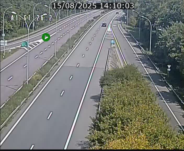 Traffic live webcam Luxembourg Grevenmacher - A1 direction Allemagne - BK 26.2