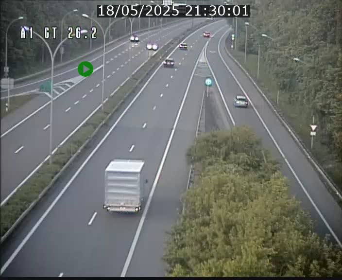 Traffic live webcam Luxembourg Grevenmacher - A1 direction Allemagne - BK 26.2