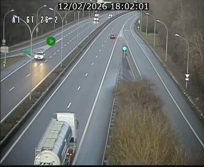 Traffic live webcam Luxembourg Grevenmacher - A1 direction Allemagne - BK 26.2