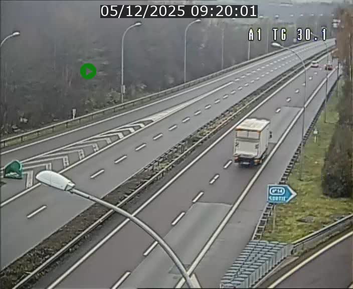 Traffic live webcam Luxembourg Grevenmacher - A1 direction Luxembourg - BK 30.1