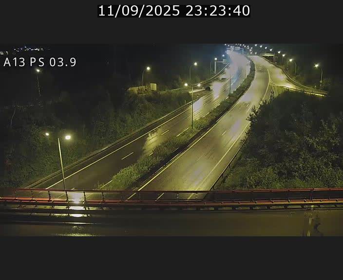 Traffic live webcam Luxembourg Differdange - A13 direction Esch-sur-Alzette - BK 3.9