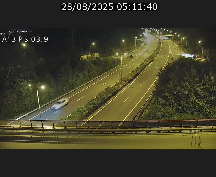 Traffic live webcam Luxembourg Differdange - A13 direction Esch-sur-Alzette - BK 3.9