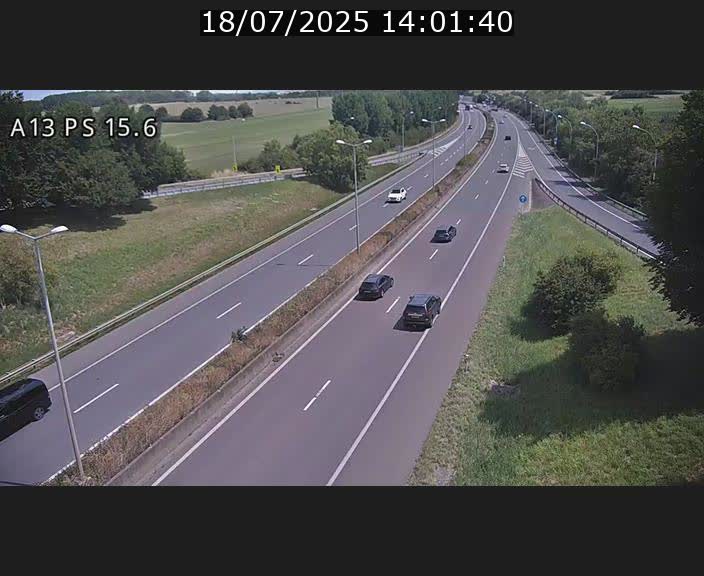 Traffic live webcam Luxembourg Kayl - A13 direction Dudelange - BK 15.6