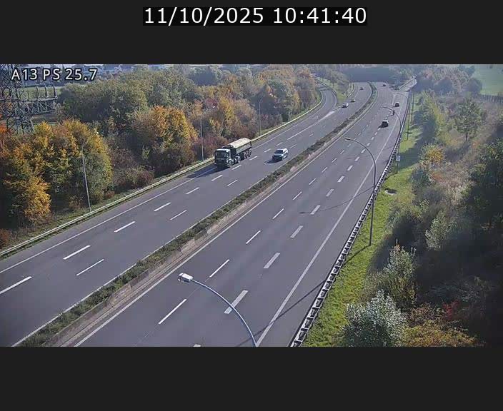 Traffic live webcam Luxembourg Frisange - A13 direction Allemagne - BK 26