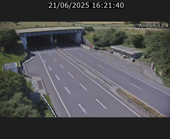Webcam trafic sur A13 à hauteur d'Altwies en direction de Mondorf-les-bains et en provenance de l'Allemagne