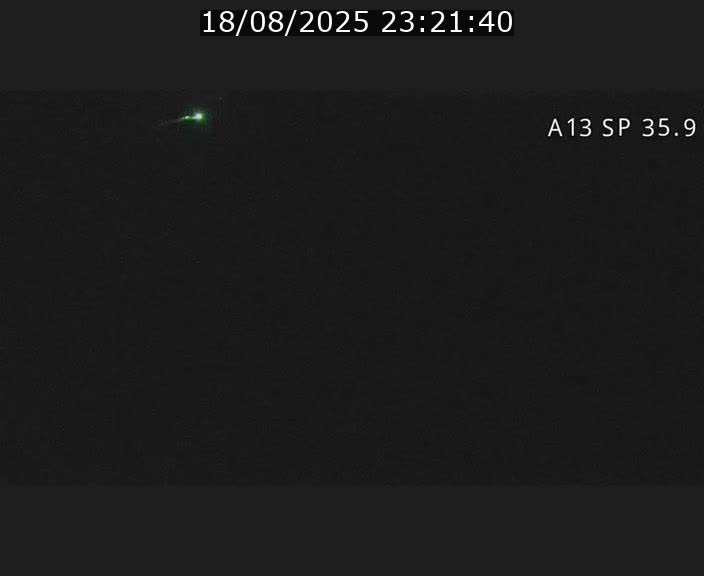 Webcam trafic sur A13 à l'entrée ouest du tunnel Markusbierg à Remerschen. Vue orientée vers Mondorf-les-Bains.