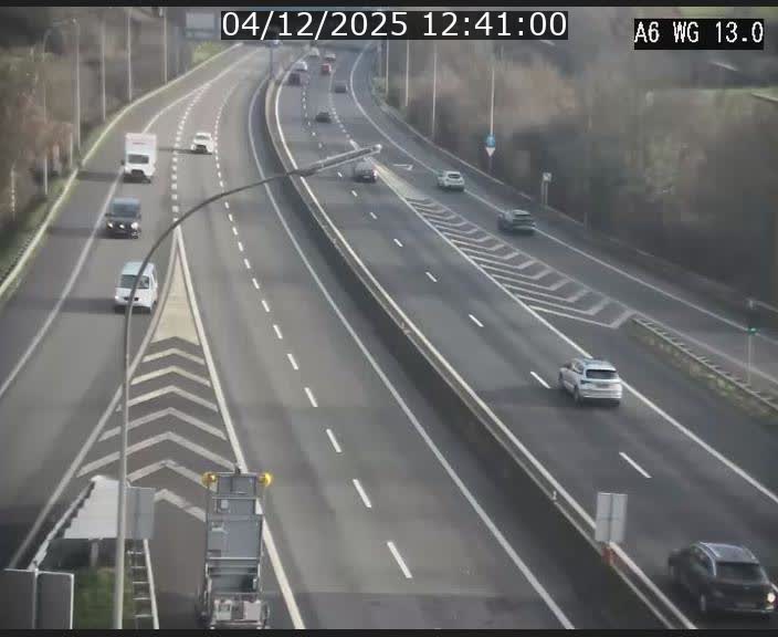 Traffic live webcam Luxembourg Mamer - A6 - BK 13 - direction Luxembourg/France/Allemagne