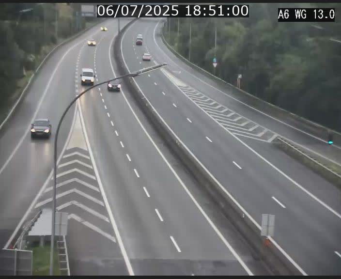 Traffic live webcam Luxembourg Mamer - A6 - BK 13 - direction Luxembourg/France/Allemagne