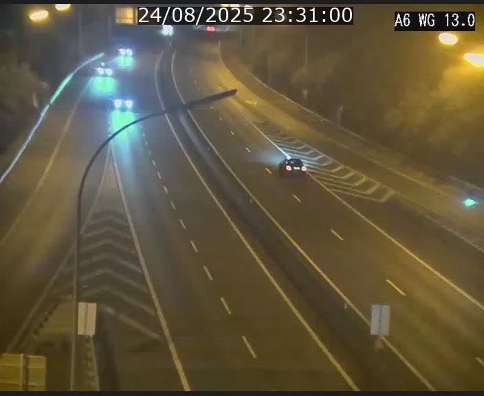 Traffic live webcam Luxembourg Mamer - A6 - BK 13 - direction Luxembourg/France/Allemagne