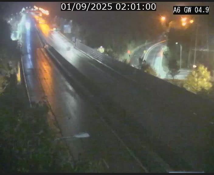 Traffic live webcam Luxembourg Croix de Cessange - A6 - BK 4.9 - direction Belgique