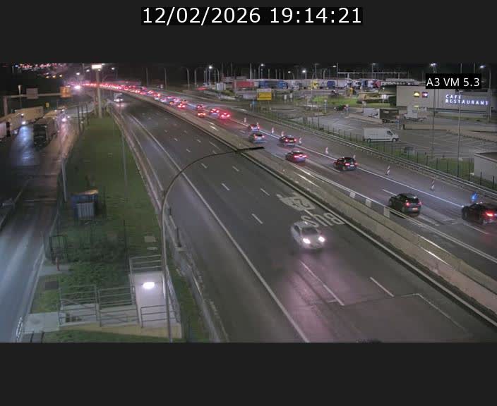 Traffic live webcam Luxembourg Aire de Berchem - A3 - BK 5 - direction France