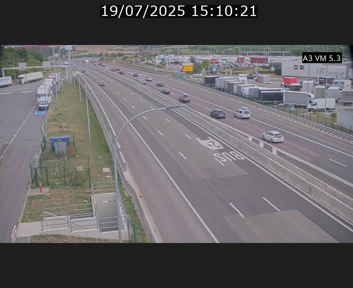 Traffic live webcam Luxembourg Aire de Berchem - A3 - BK 5 - direction France