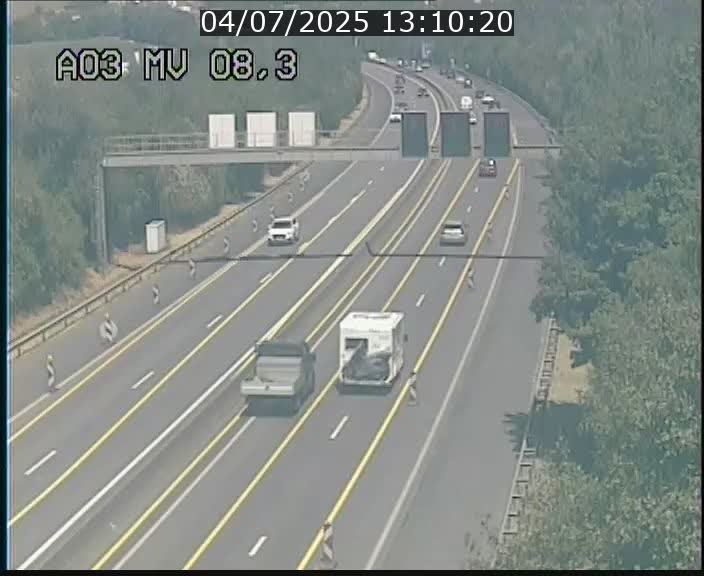 Webcam Autoroute après la Croix de Bettembourg en direction de Luxembourg sur l'A3
