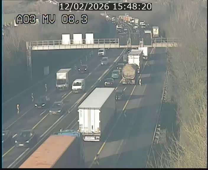 Webcam Autoroute après la Croix de Bettembourg en direction de Luxembourg sur l'A3