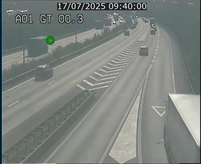 Traffic live webcam Luxembourg Croix de Gasperich - A1 direction Kirchberg - BK 0.3