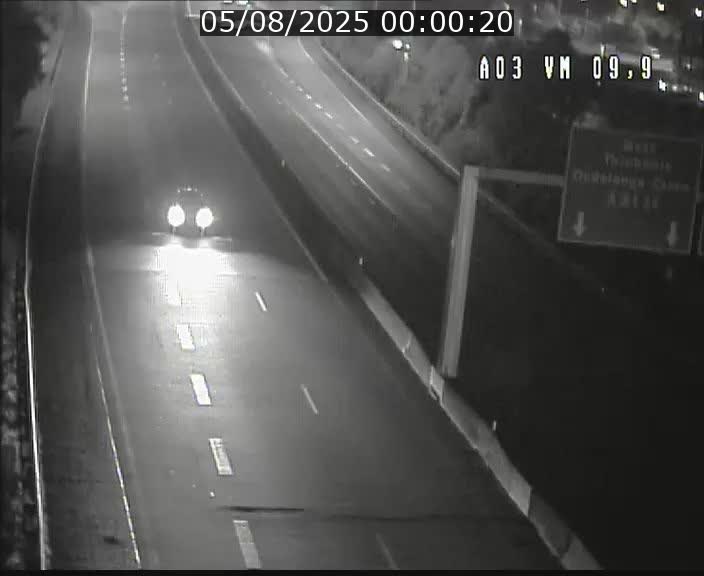 Webcam Autoroute à la Croix de Bettembourg - A3 - BK 9.9 - direction France
