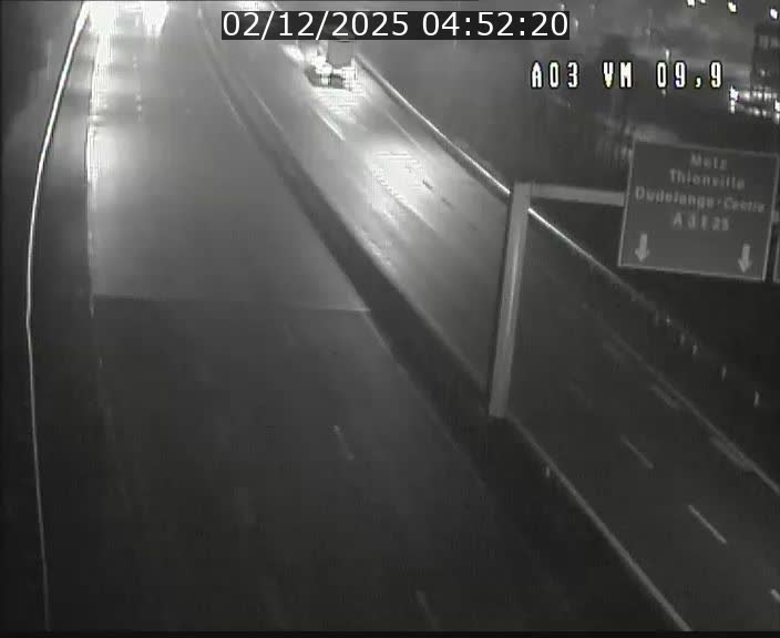 Webcam Autoroute à la Croix de Bettembourg - A3 - BK 9.9 - direction France