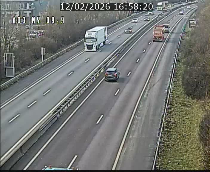 Webcam Autoroute à la Croix de Bettembourg - A3 - BK 9.9 - direction Luxembourg-Ville