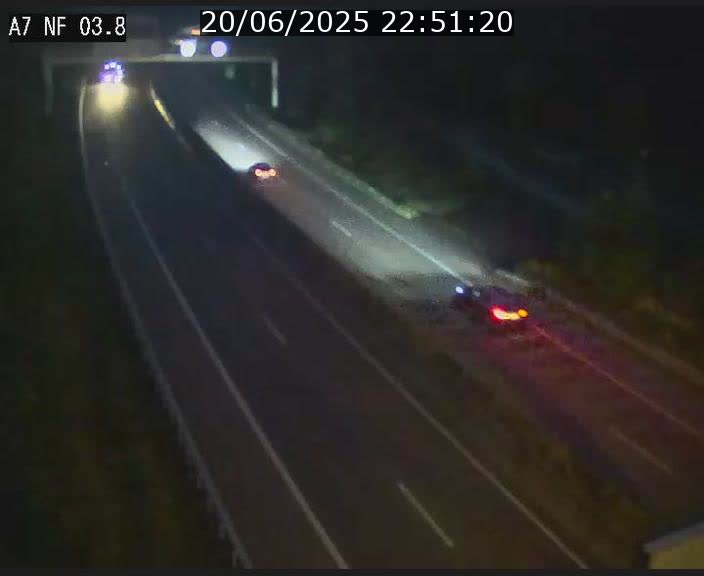 Webcam autoroute A7 au Luxembourg à la sortie du Tunnel Stafelter vers le Nord