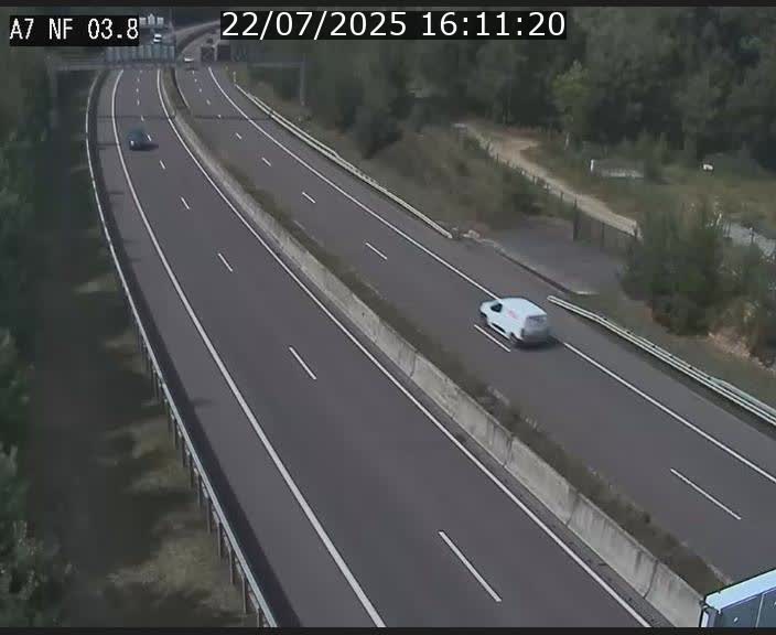 Webcam autoroute A7 au Luxembourg à la sortie du Tunnel Stafelter vers le Nord