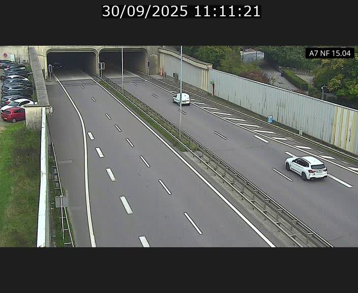 Caméra trafic Luxembourg - A7, Tunnel Mersch, entrée sud, direction Ettelbruck