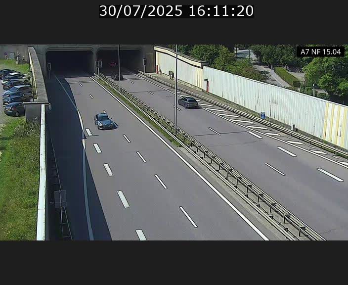Caméra trafic Luxembourg - A7, Tunnel Mersch, entrée sud, direction Ettelbruck
