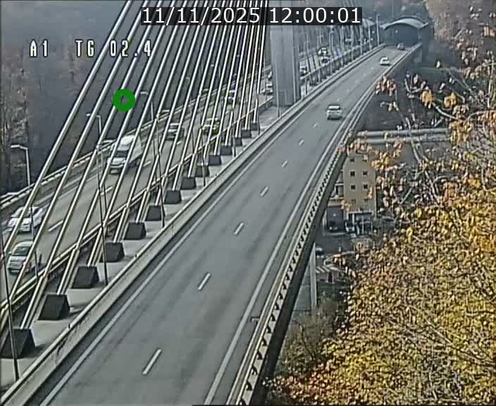 Traffic live webcam Luxembourg Sandweiler - A1 direction Luxembourg-ville - BK 2.4