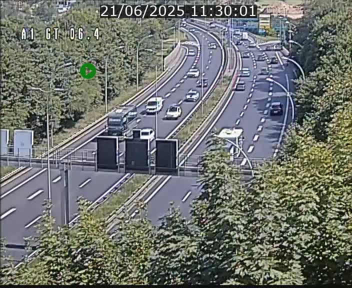 Traffic live webcam Luxembourg Hamm - A1 direction Sandweiler - BK 6.4