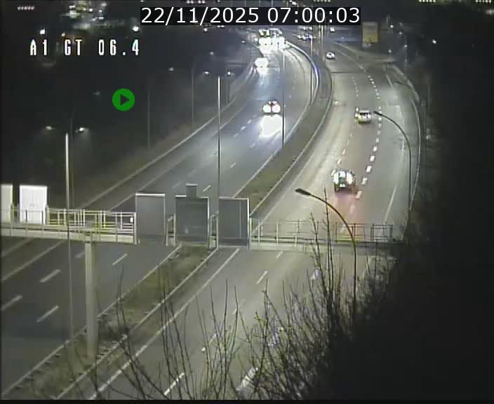 Traffic live webcam Luxembourg Hamm - A1 direction Sandweiler - BK 6.4