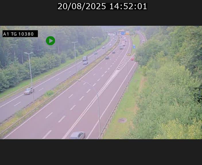 Traffic live webcam Luxembourg Senningerberg - A1 direction Luxembourg Kirchberg - BK 10.3