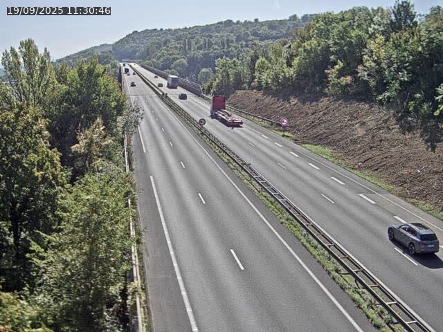 Caméra autoroute France - A30, Hayange direction Metz