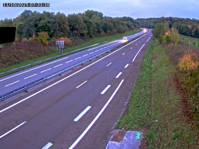 Webcam sur la N19 à Lyoffans. Vue orientée vers Vesoul
