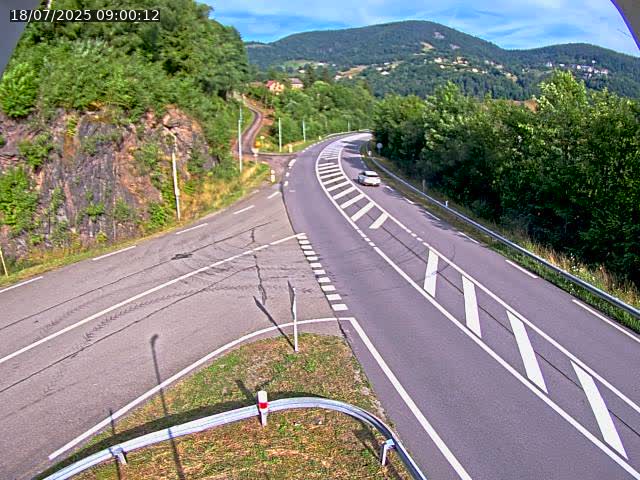 Caméra autoroute France - N66, col du Bussang direction Remiremont