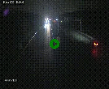 Webcam autoroute A63 en périphérie de Bordeaux au sud-est de la ville, en provenance du bassin d'Arcachon. Vue orientée vers Bordeaux