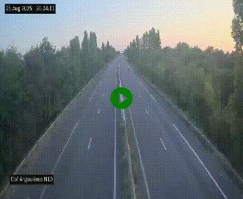 Webcam routière à la fin de la N10, en périphérique ouest d'Angouleme, proche de la jonction avec l'A10