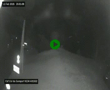 Webcam au col du Somport, côté français, sur la N134, dans les Pyrénées, en direction de l'Espagne, à 1632 mètres d'altitude