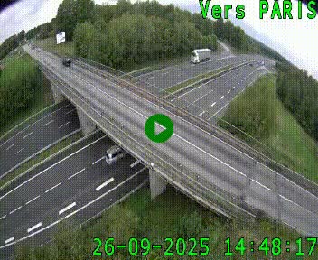 Clone of Caméra routière sur l'autoroute A20 au nord de Limoges, à la jonction avec la N520. Vue orientée vers Paris