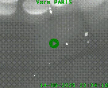 Caméra routière sur l'autoroute A20 à Bessines-sur-Gartempe. Vue orientée vers Paris