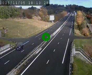 Caméra autoroutière France - A75, Coren, en direction de Montpellier