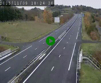 Caméra autoroutière France - A75, Coren, en direction de Montpellier