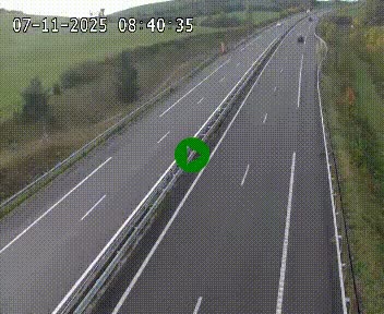 Caméra autoroutière France - A75, Montalies, à hauteur de Séverac-le-Chateau, en direction du viaduc de Millau