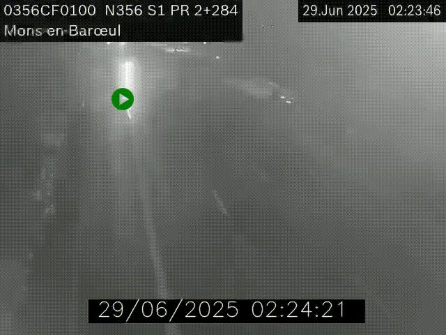 Webcam à l'entrée de Lille en direction du périphérique, à proximité de Mons-en-Baroeul sur la N356