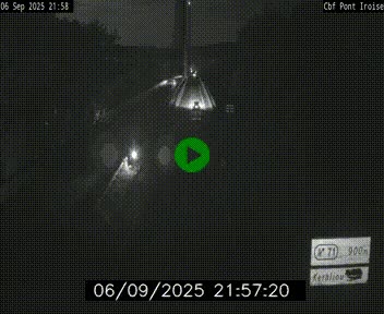 Webcam sur la N165 après le Pont de l'Iroise, à l'entrée de Brest