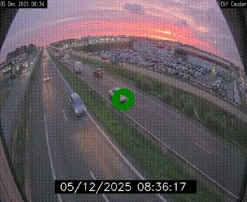 Webcam sur la N165 à hauteur de Caudan, dans le Morbihan.