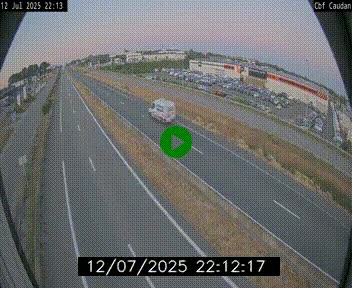 Webcam sur la N165 à hauteur de Caudan, dans le Morbihan.