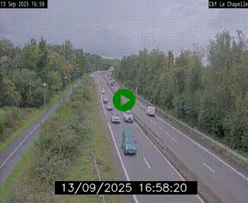 Webcam sur le périphérique de Nantes (N844) à hauteur de Porte de la Chapelle, au nord de la ville