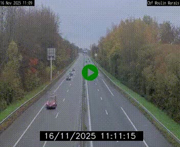 Webcam sur le périphérique de Nantes (N844) entre la Porte de Saint-Luce et la Porte d'Anjou, à l'est de la ville