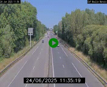 Webcam sur le périphérique de Nantes (N844) entre la Porte de Saint-Luce et la Porte d'Anjou, à l'est de la ville