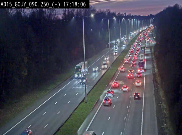 Webcam autoroute Belgique - Gouy-lez-piéton - E42 - BK 90.3