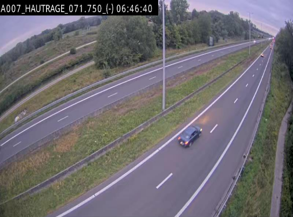 Webcam autoroute Belgique - Hautrage - E19 - BK 71.7